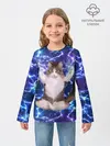 Детский лонгслив / Грозовой Котик