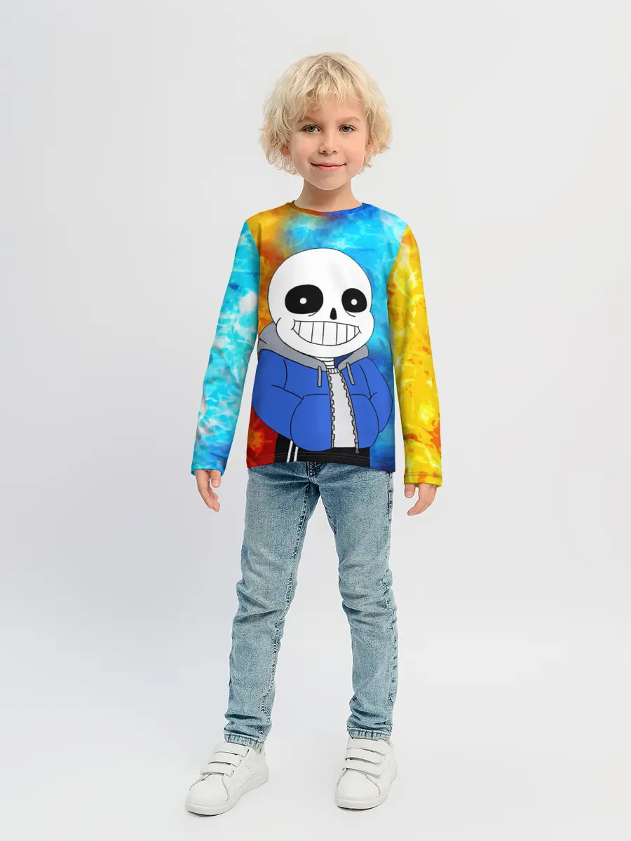 Детский лонгслив / Sans | Огни