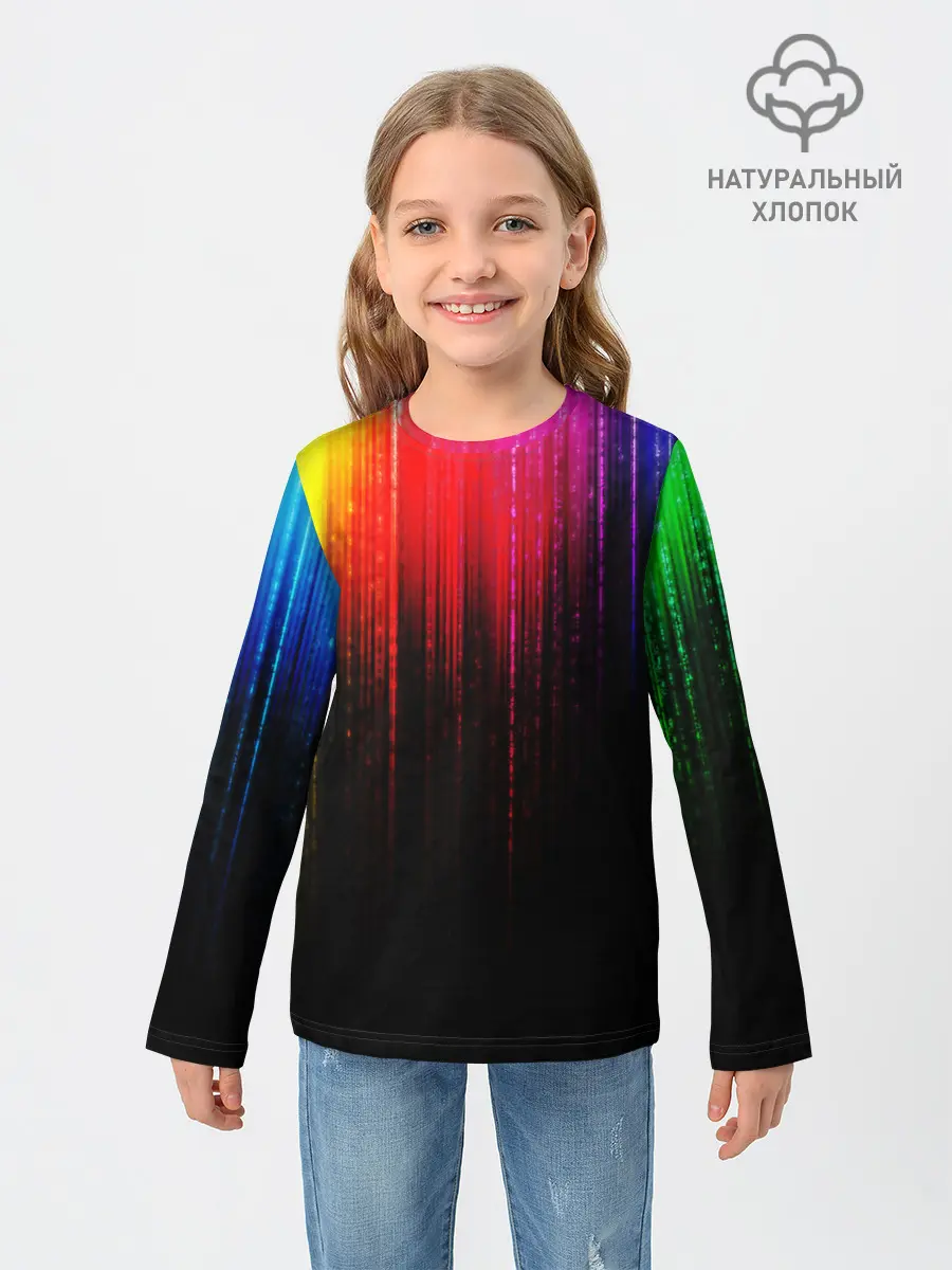 Детский лонгслив / КРАСКИ ГРАДИЕНТ