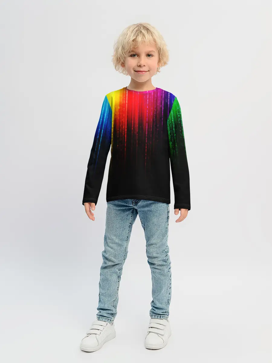 Детский лонгслив / КРАСКИ ГРАДИЕНТ