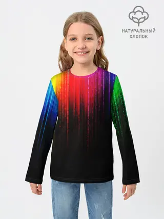 Детский лонгслив / КРАСКИ ГРАДИЕНТ