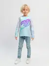 Детский лонгслив / Хвост Феи радужный фон