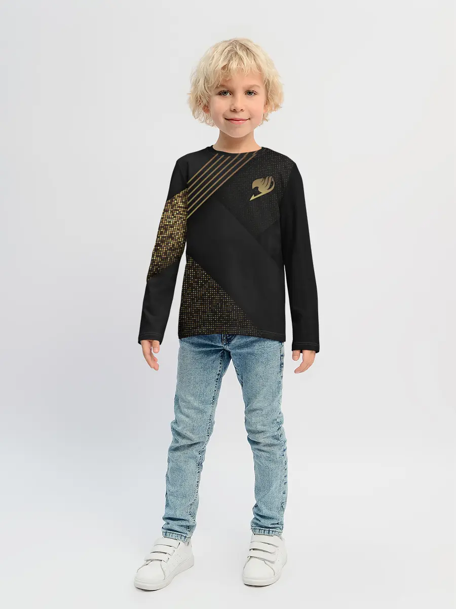 Детский лонгслив / Хвост Феи геометрия