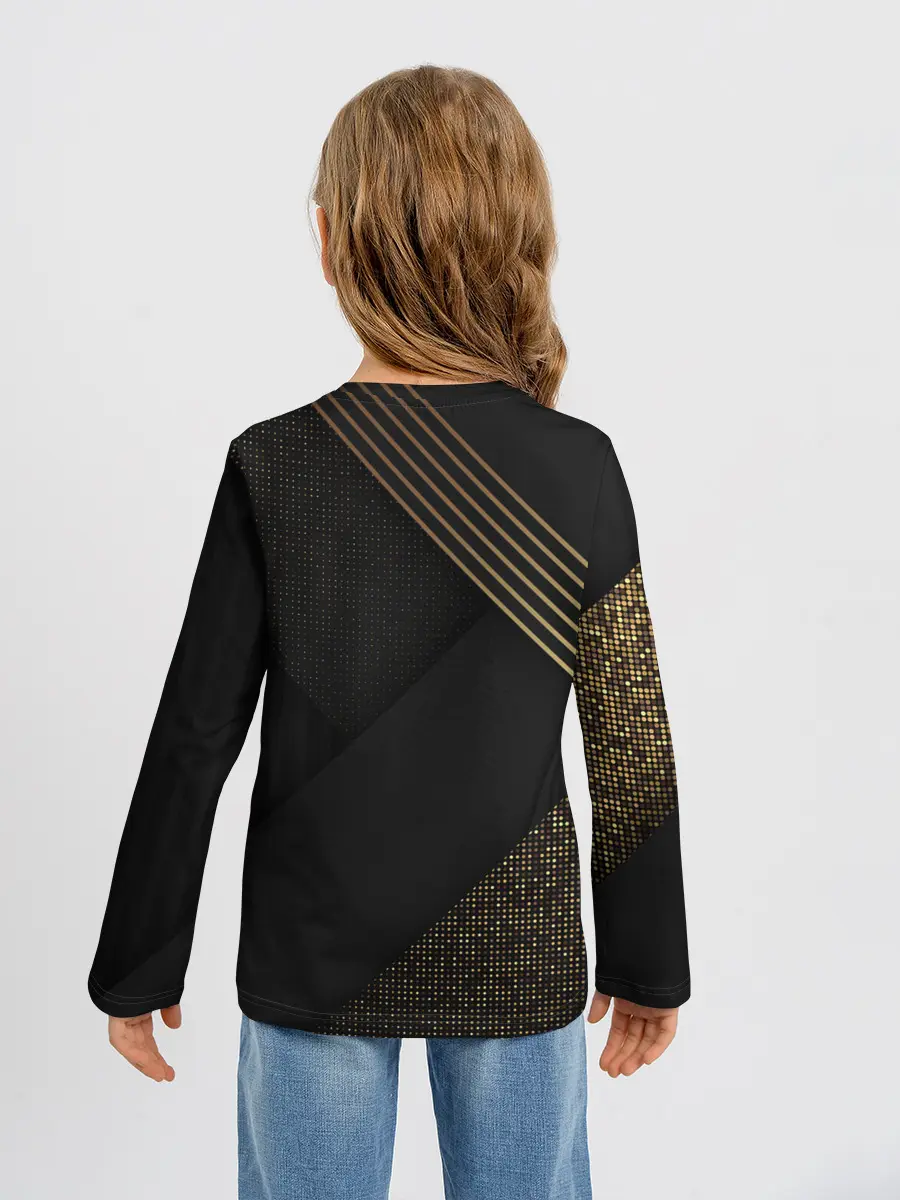 Детский лонгслив / Хвост Феи геометрия