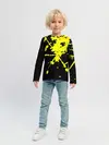 Детский лонгслив / Хвост Феи желтые брызги