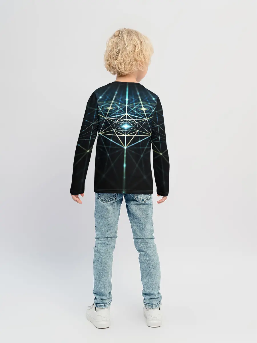 Детский лонгслив / CYBERWORLD ABSTRACT