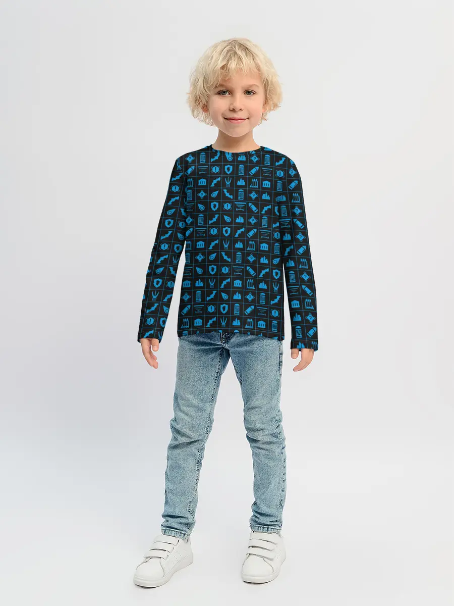 Детский лонгслив / Batman pattern