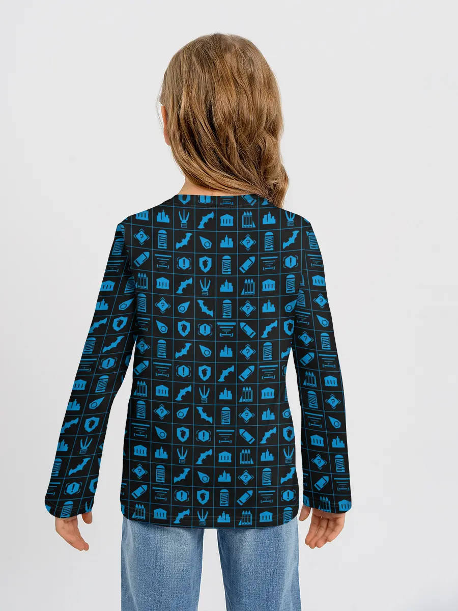 Детский лонгслив / Batman pattern