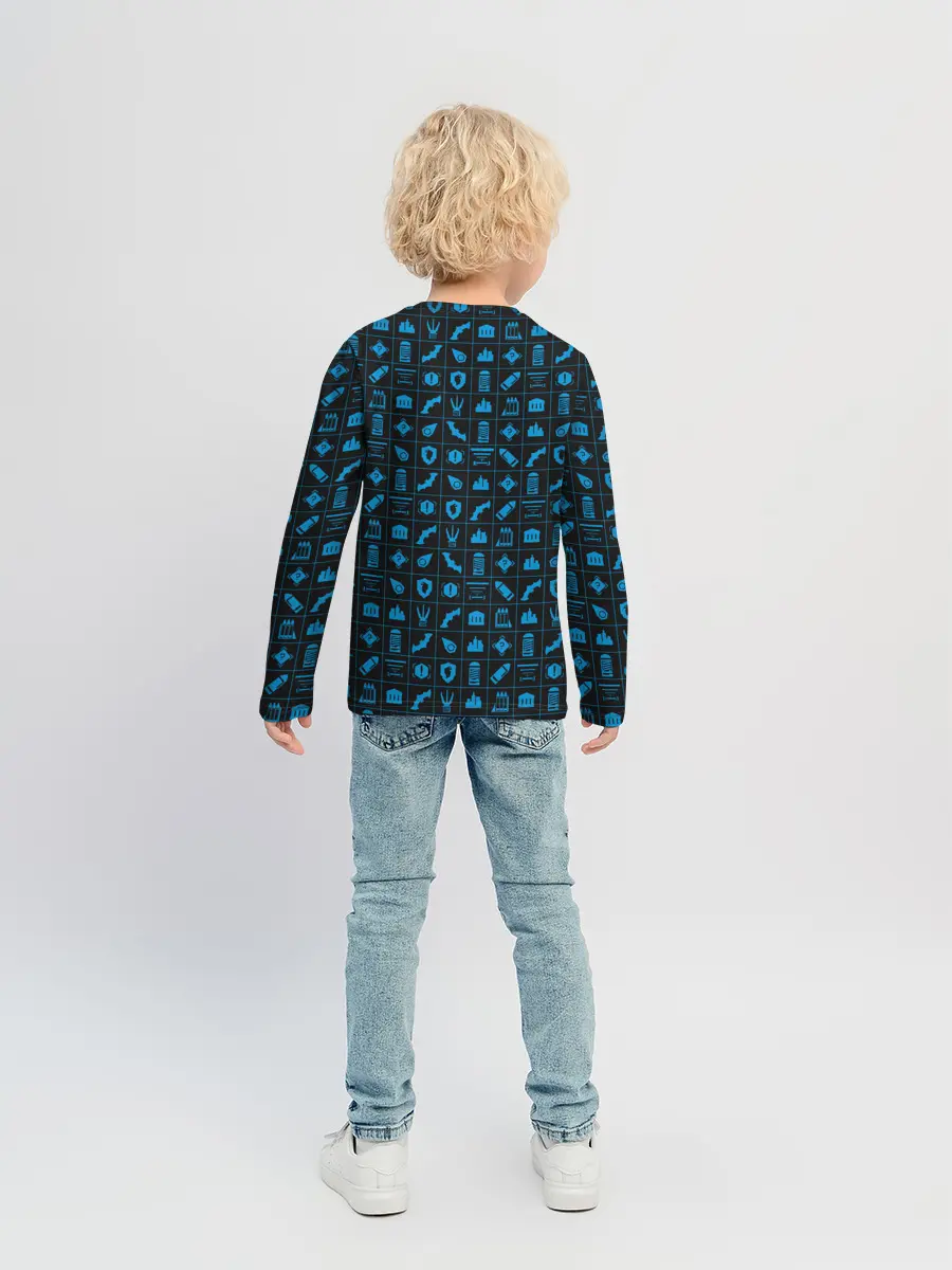 Детский лонгслив / Batman pattern