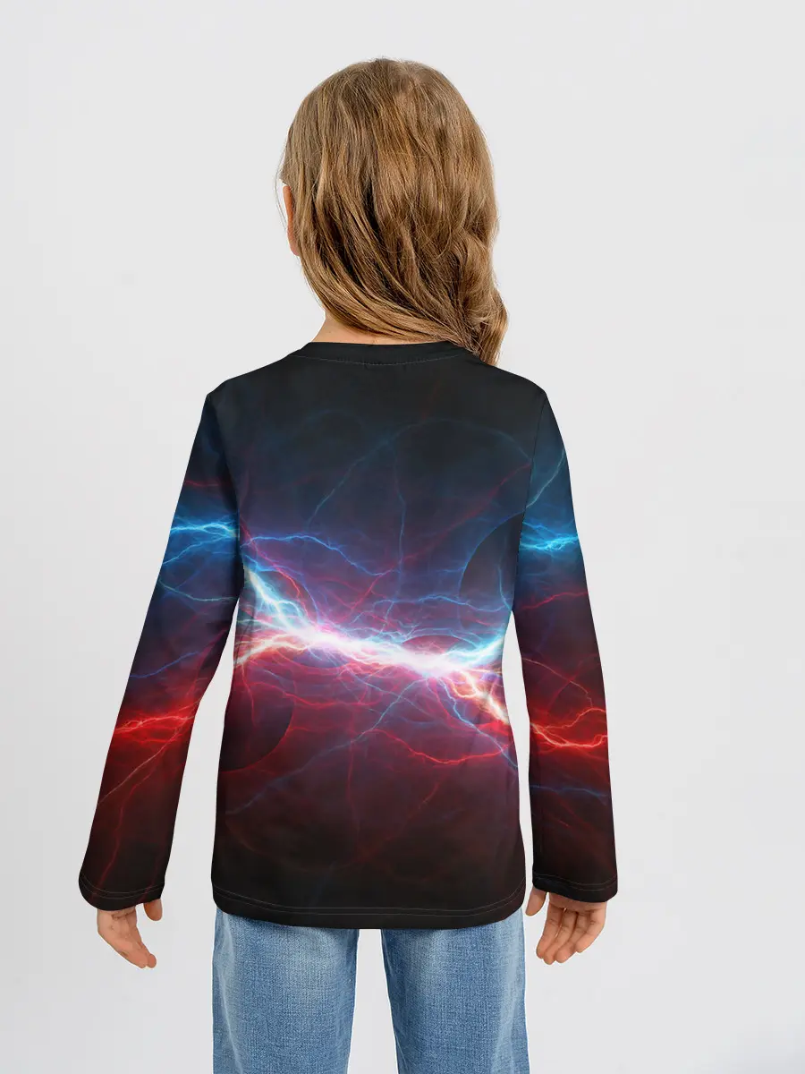 Детский лонгслив / СТОЛКНОВЕНИЕ МОЛНИЙ