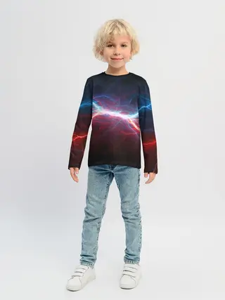 Детский лонгслив / СТОЛКНОВЕНИЕ МОЛНИЙ