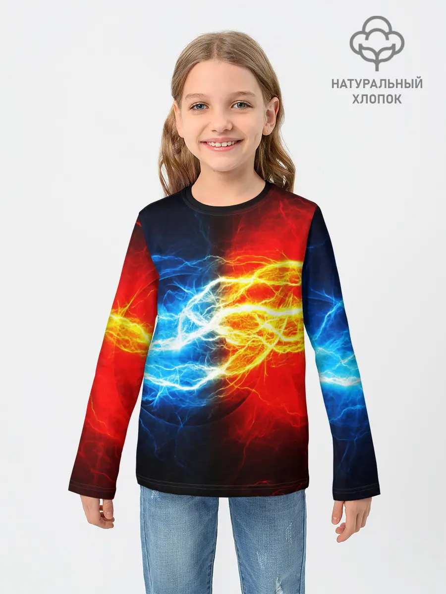 Детский лонгслив / БИТВА МОЛНИЙ