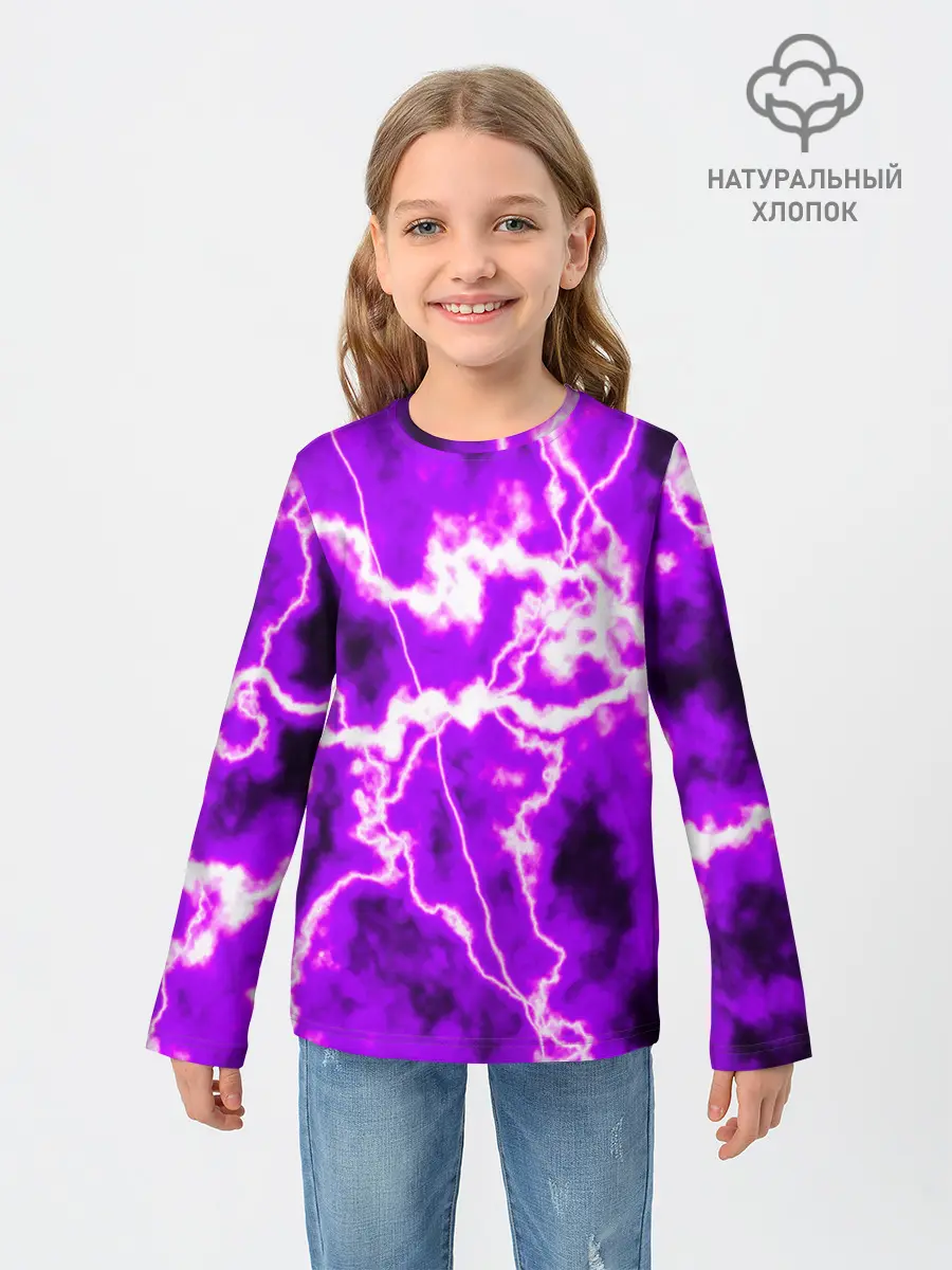Детский лонгслив / НЕОНОВАЯ СТИХИЯ