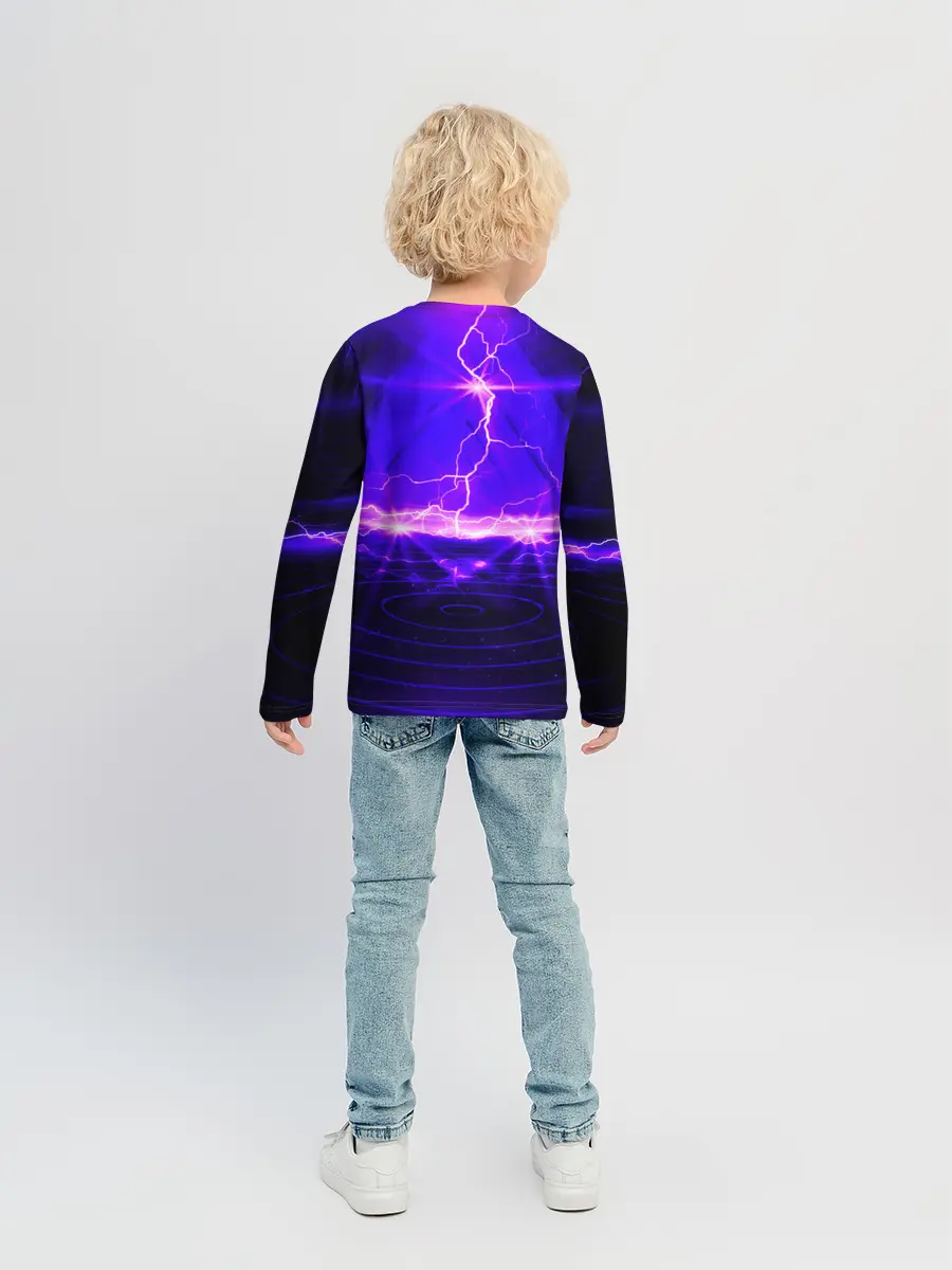 Детский лонгслив / НЕОНОВЫЕ МОЛНИИ