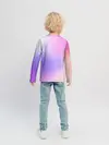 Детский лонгслив / светлый градиент розовый мода