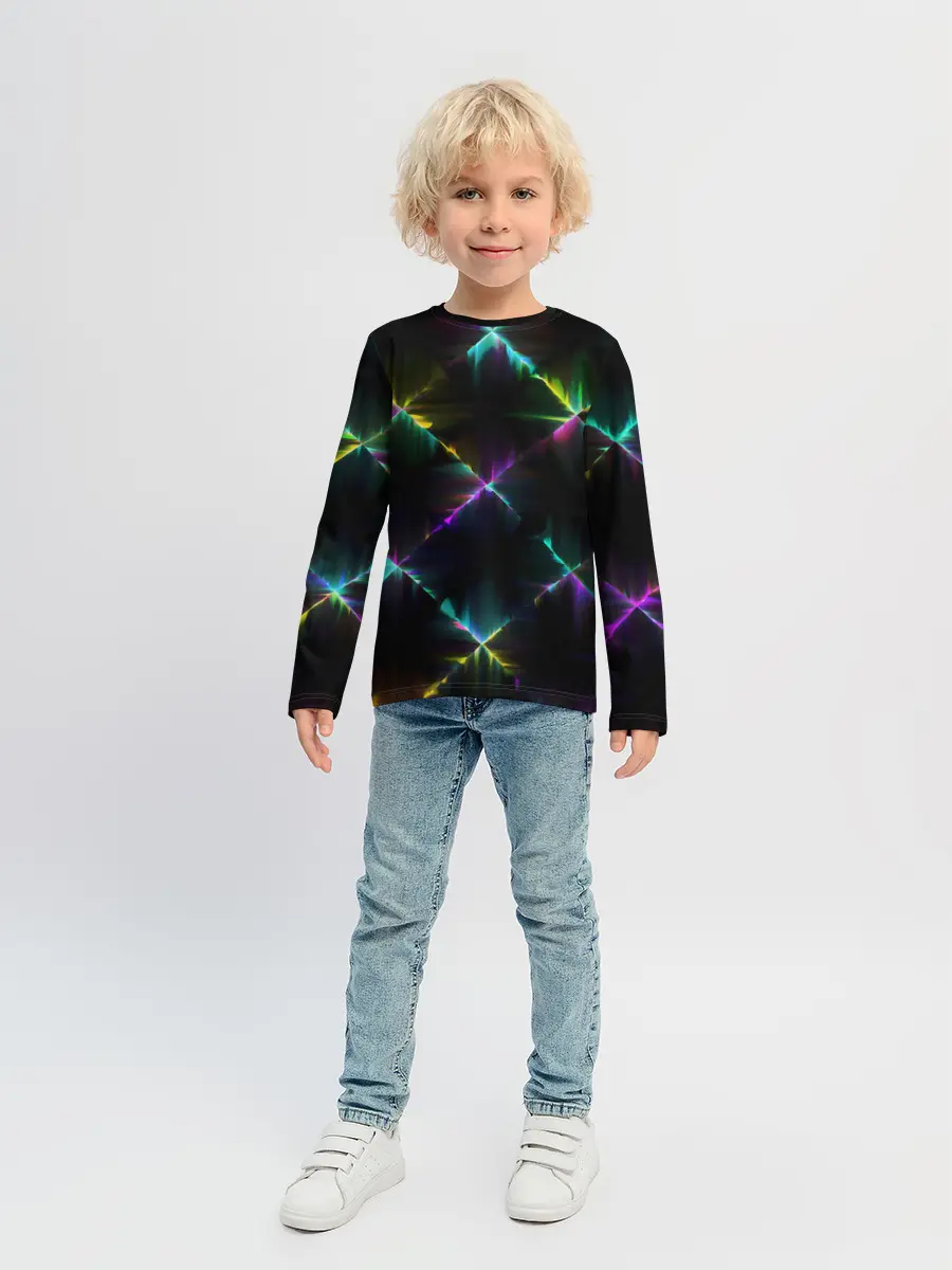 Детский лонгслив / НЕОНОВАЯ ТЕКСТУРА