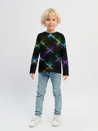 Детский лонгслив / НЕОНОВАЯ ТЕКСТУРА