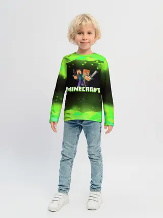 Детский лонгслив / Minecraft 1