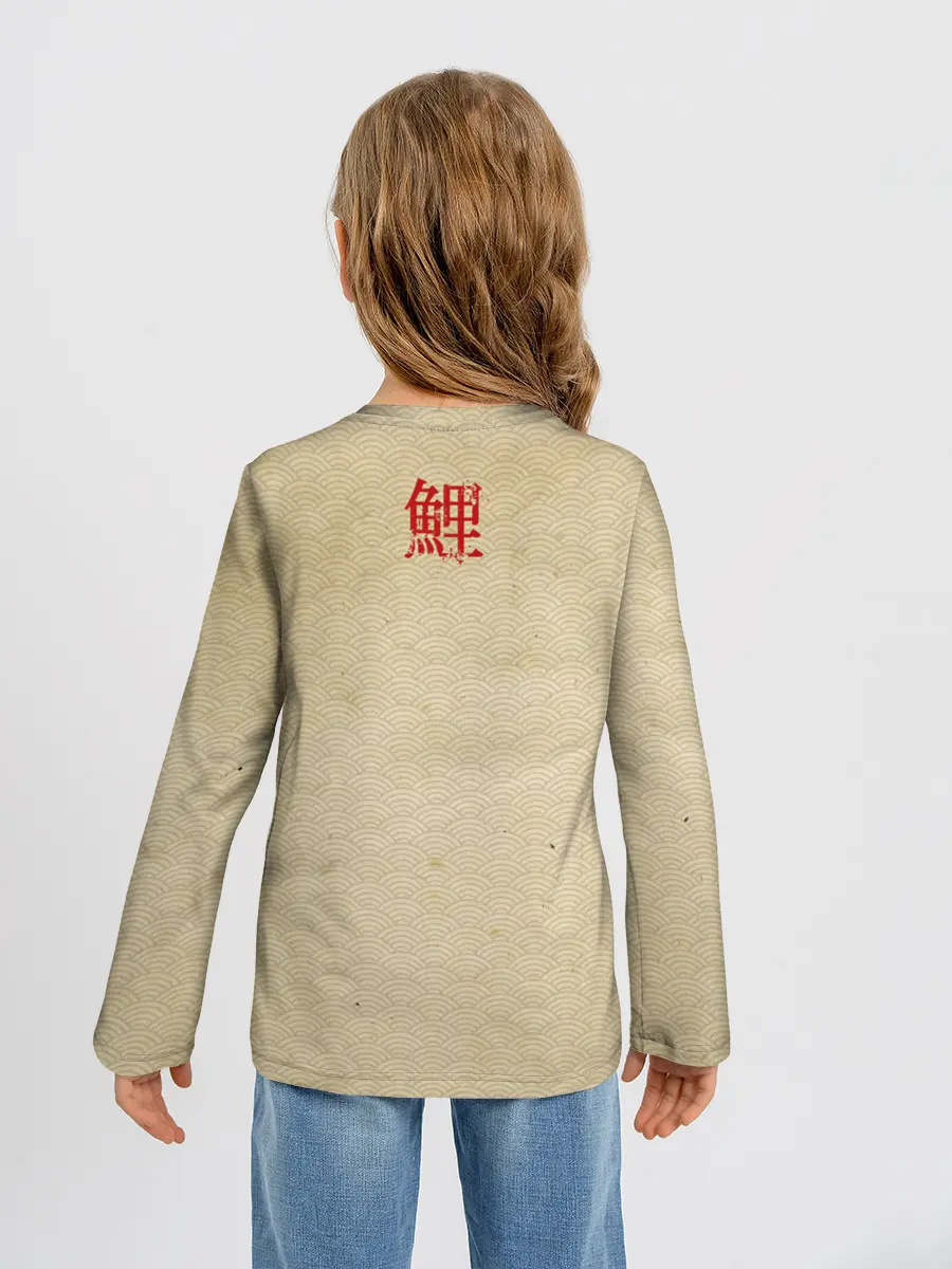 Детский лонгслив / Золотая рыба кои