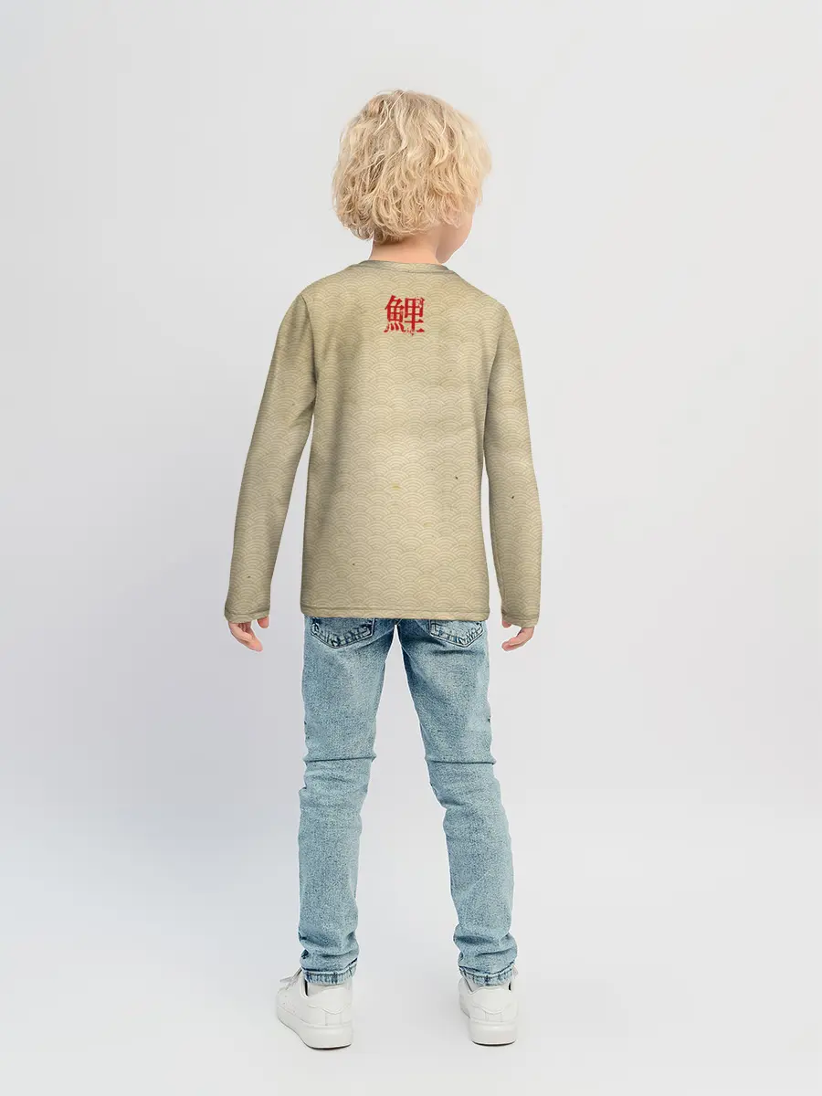 Детский лонгслив / Золотая рыба кои