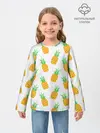 Детский лонгслив / Ананасы.