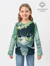Детский лонгслив / аниме школьница маска цветы