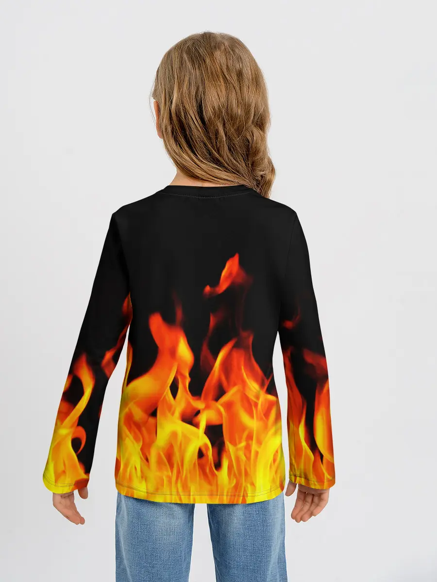 Детский лонгслив / ОГНЕННЫЙ