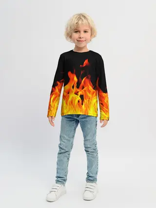 Детский лонгслив / ОГНЕННЫЙ
