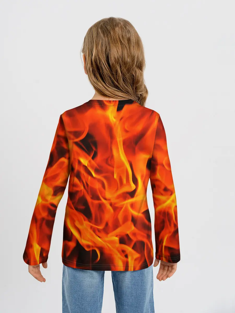 Детский лонгслив / ОГОНЬ