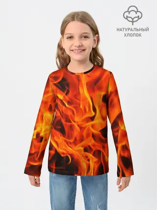 Детский лонгслив / ОГОНЬ