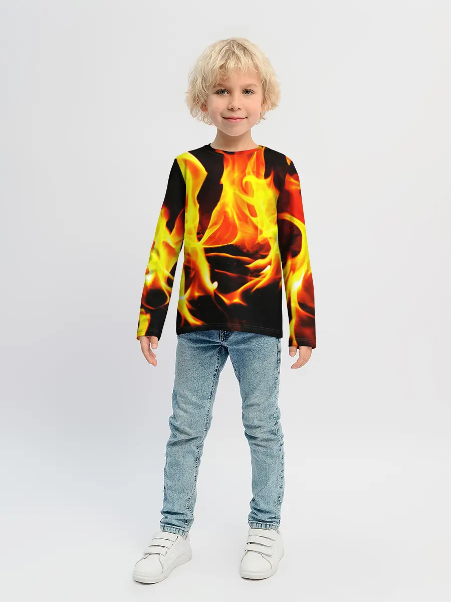 Детский лонгслив / В ОГНЕ