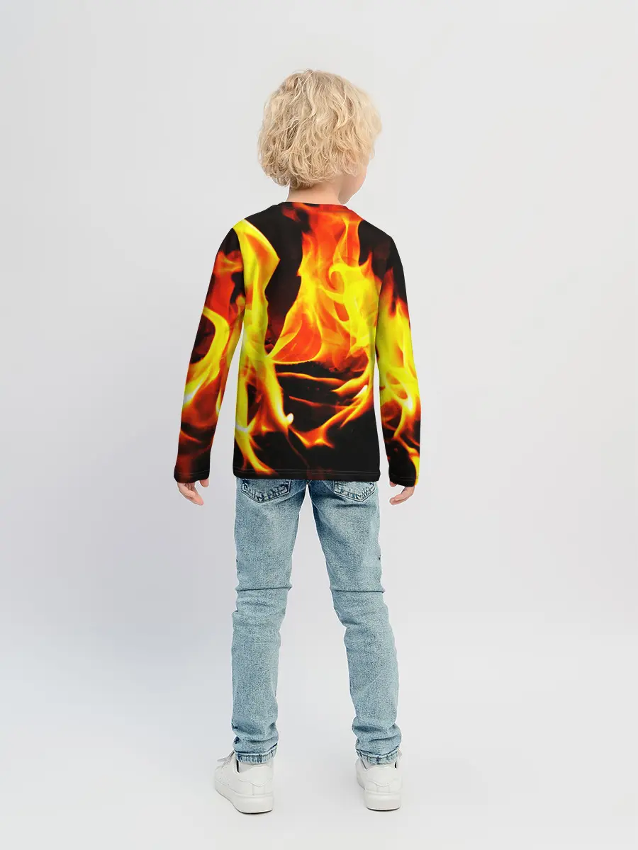 Детский лонгслив / В ОГНЕ