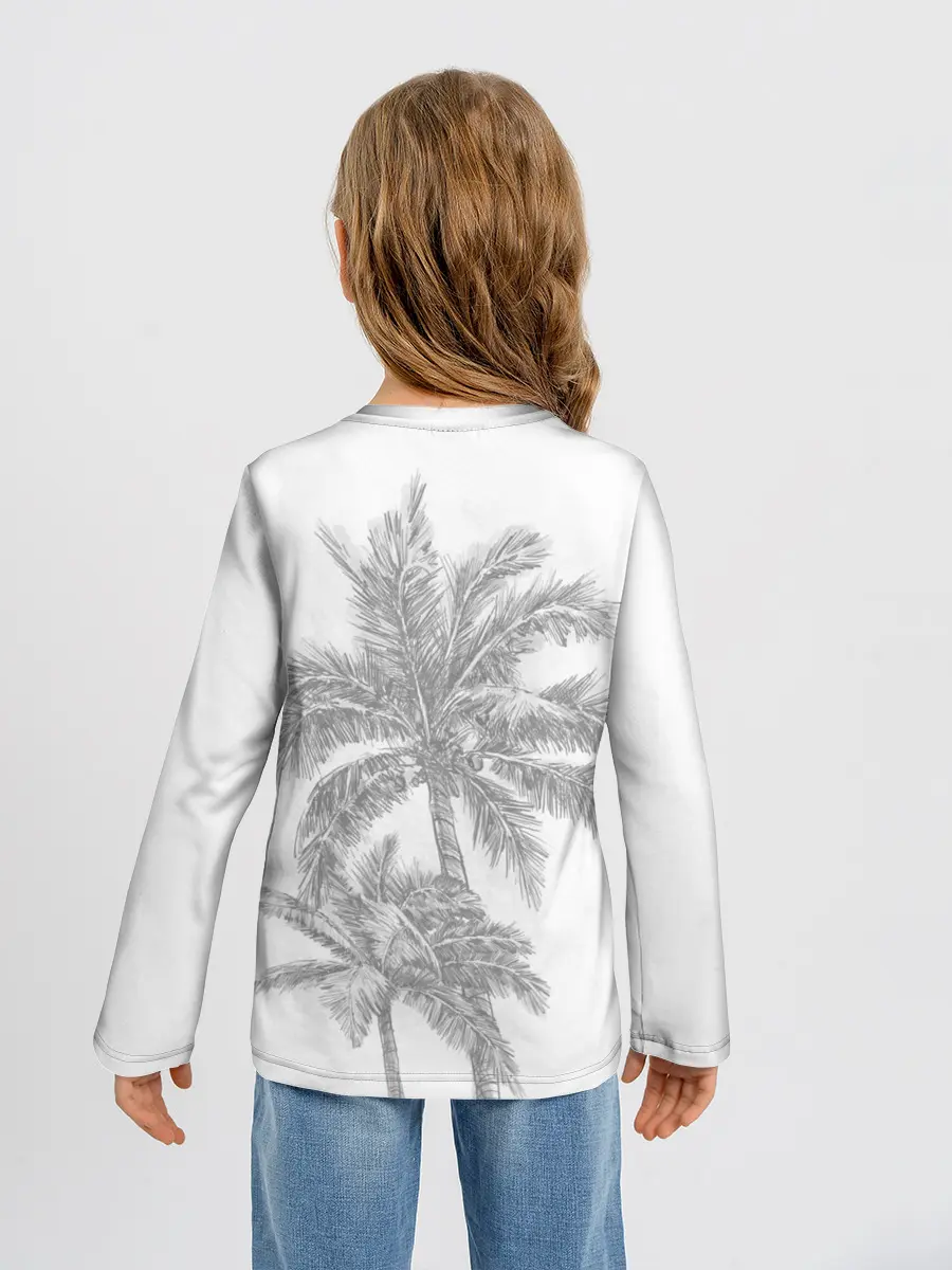 Детский лонгслив / Пальмы над головой