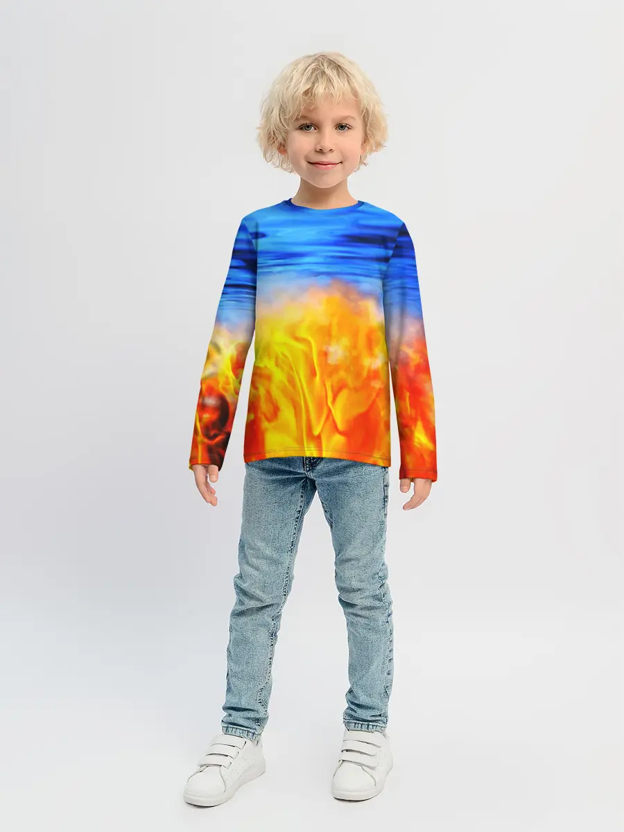 Детский лонгслив / ЛЕД И ПЛАМЯ