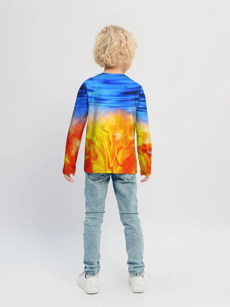 Детский лонгслив / ЛЕД И ПЛАМЯ