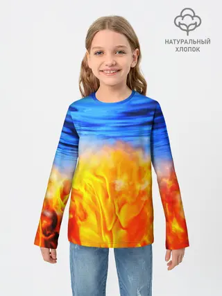 Детский лонгслив / ЛЕД И ПЛАМЯ