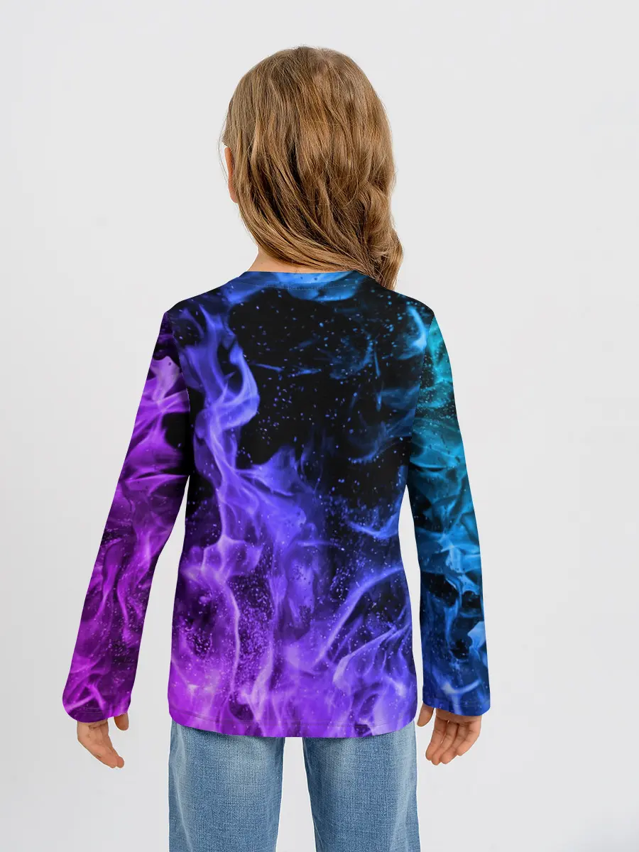 Детский лонгслив / ОГОНЬ НЕОН