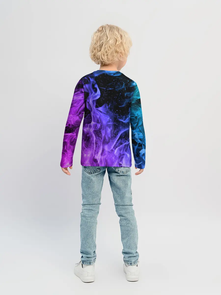 Детский лонгслив / ОГОНЬ НЕОН