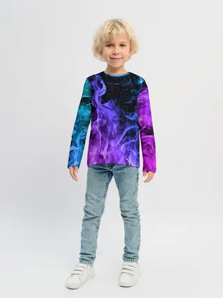Детский лонгслив / ОГОНЬ НЕОН