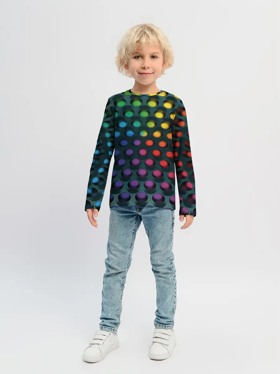 Детский лонгслив / 3Д спектр