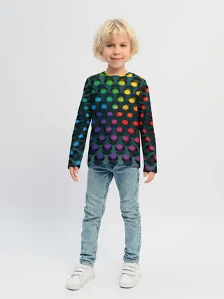 Детский лонгслив / 3Д спектр