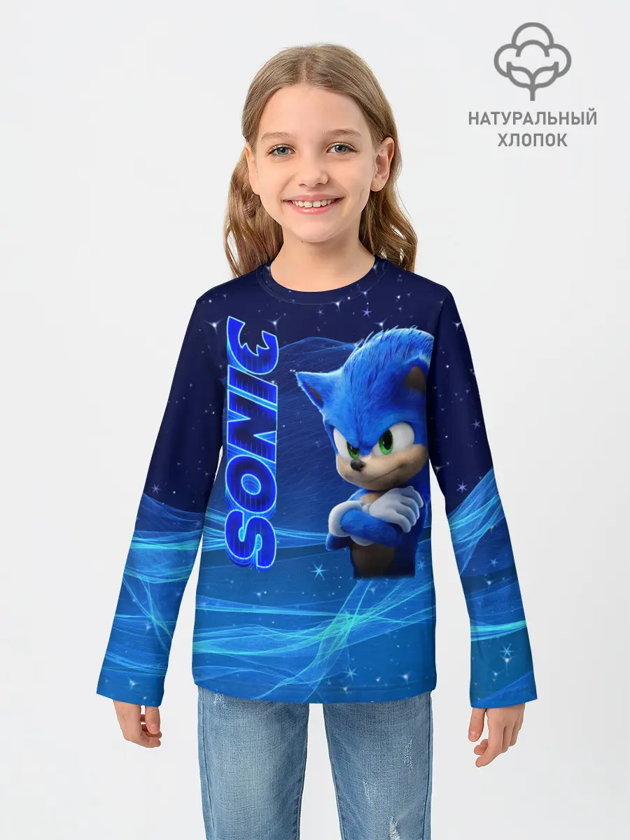 Детский лонгслив / соник