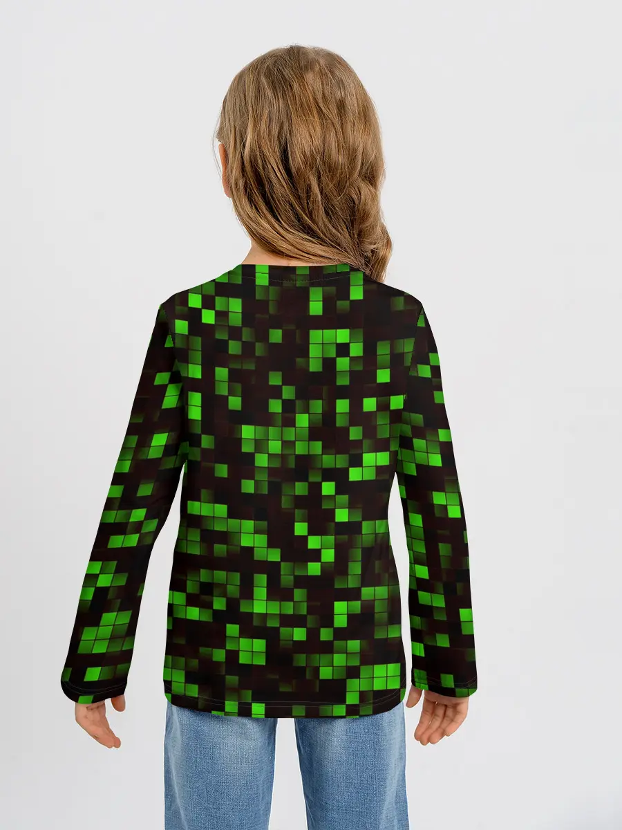 Детский лонгслив / MINECRAFT CREEPER