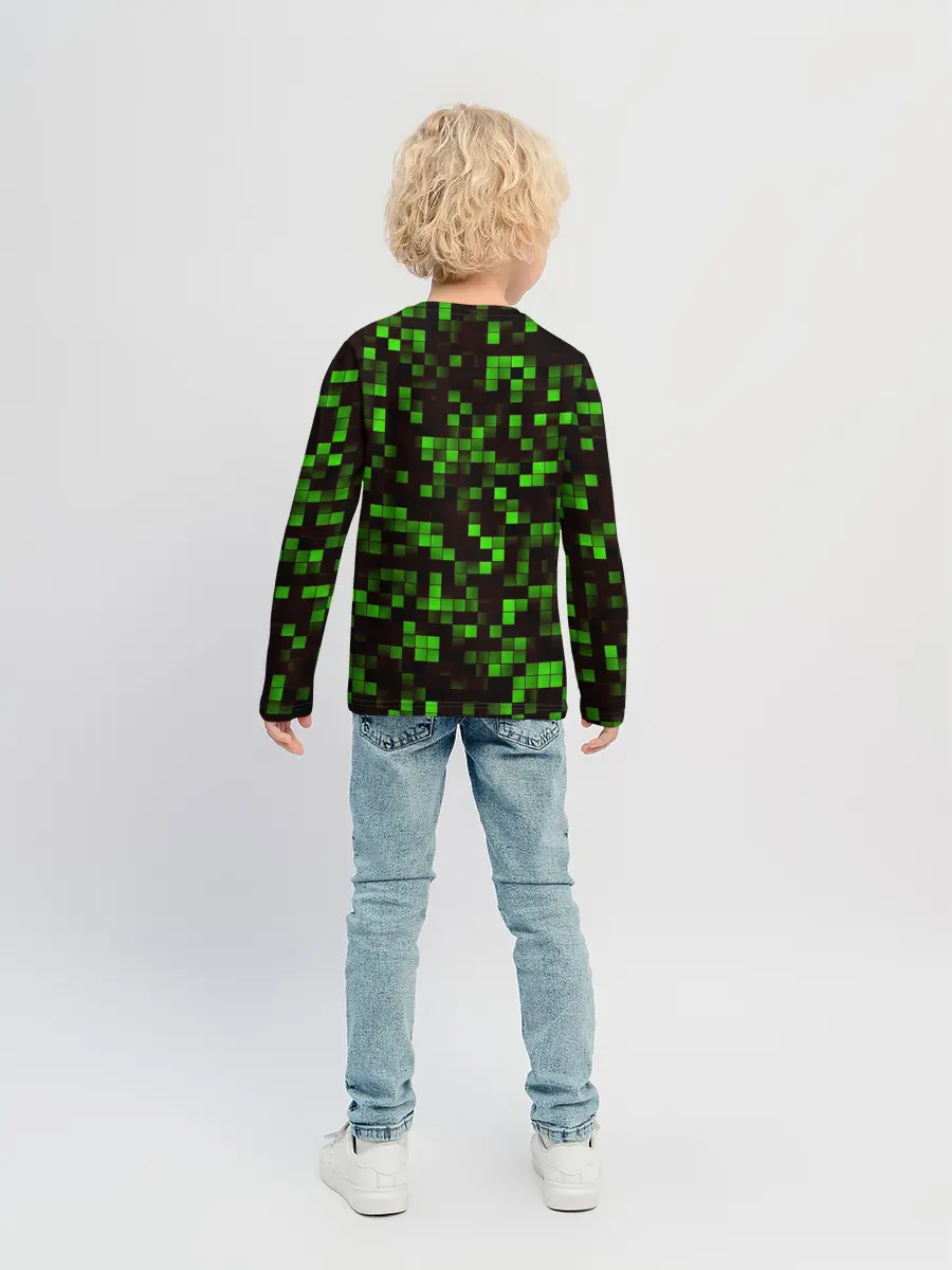 Детский лонгслив / MINECRAFT CREEPER