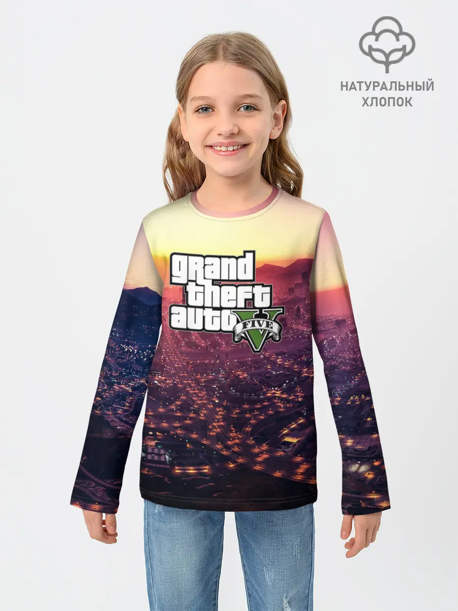 Детский лонгслив / Gta V Five