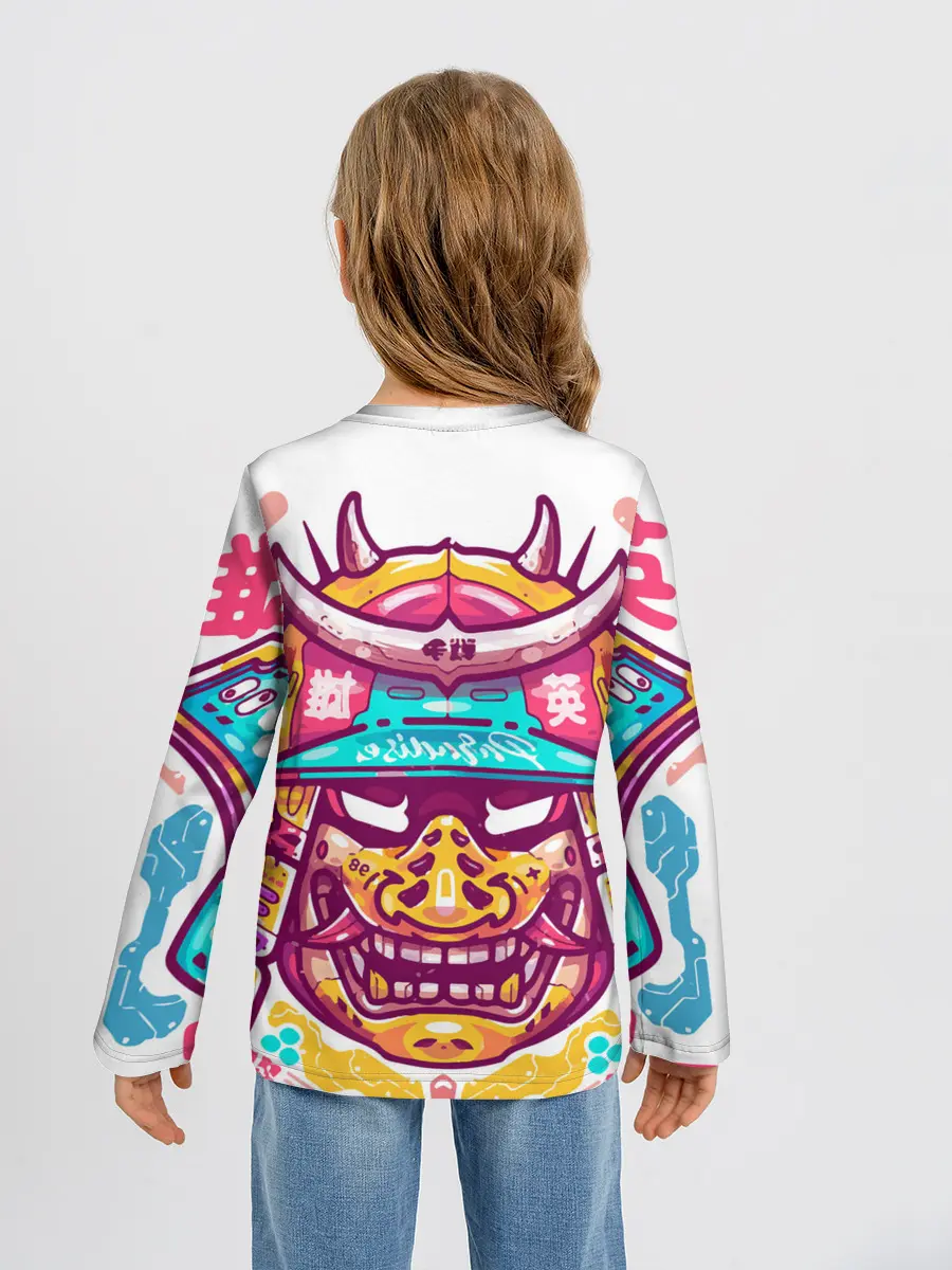 Детский лонгслив / Светлый самурай