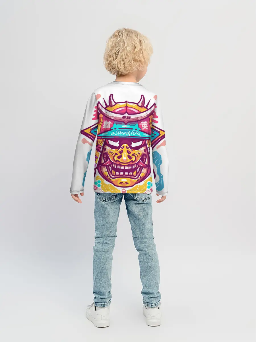 Детский лонгслив / Светлый самурай