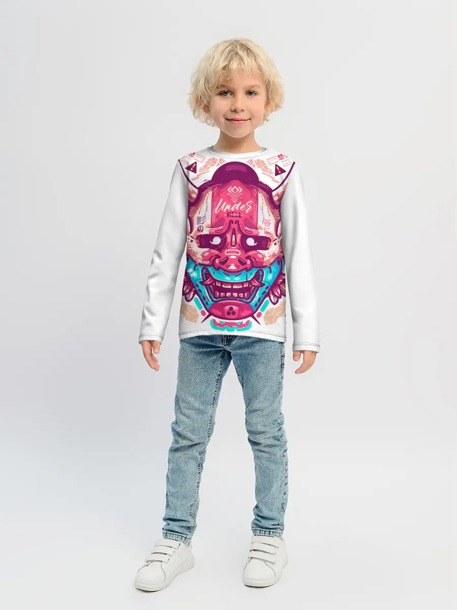 Детский лонгслив / Маска Ханья светлая