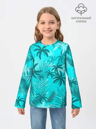 Детский лонгслив / НЕОНОВЫЕ ПАЛЬМЫ