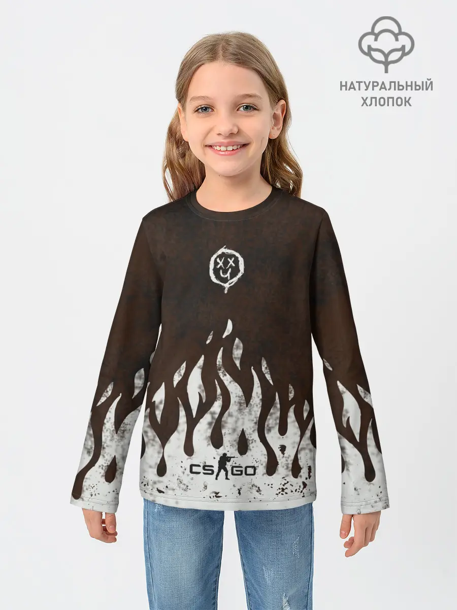 Детский лонгслив / cs:go - Оксидное пламя